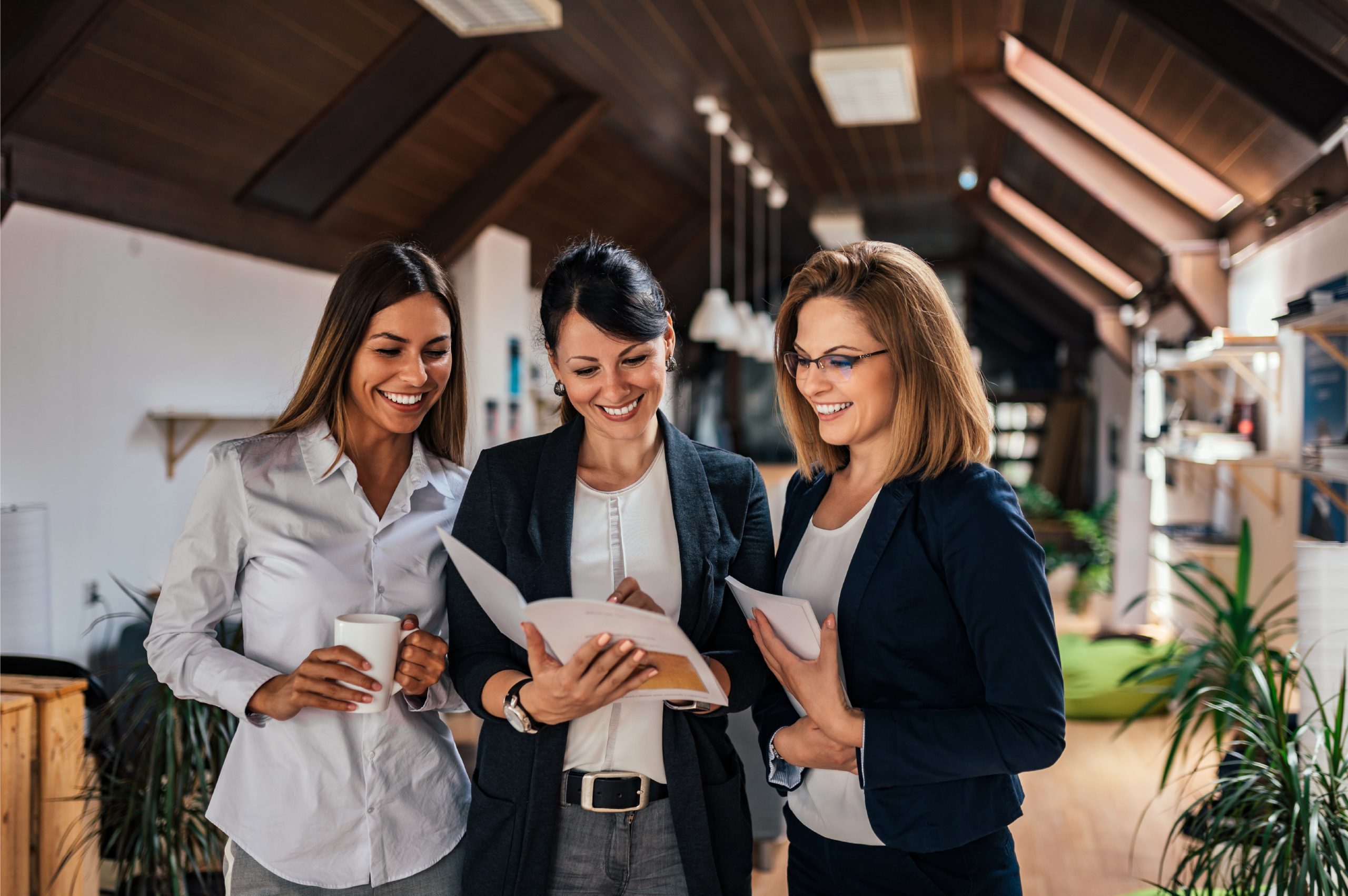 team-reviewing-documents-office